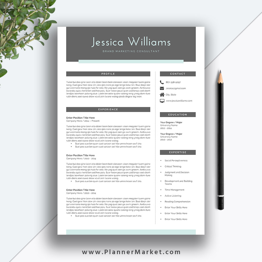 6+ Downloadable Blank Resume Templates
